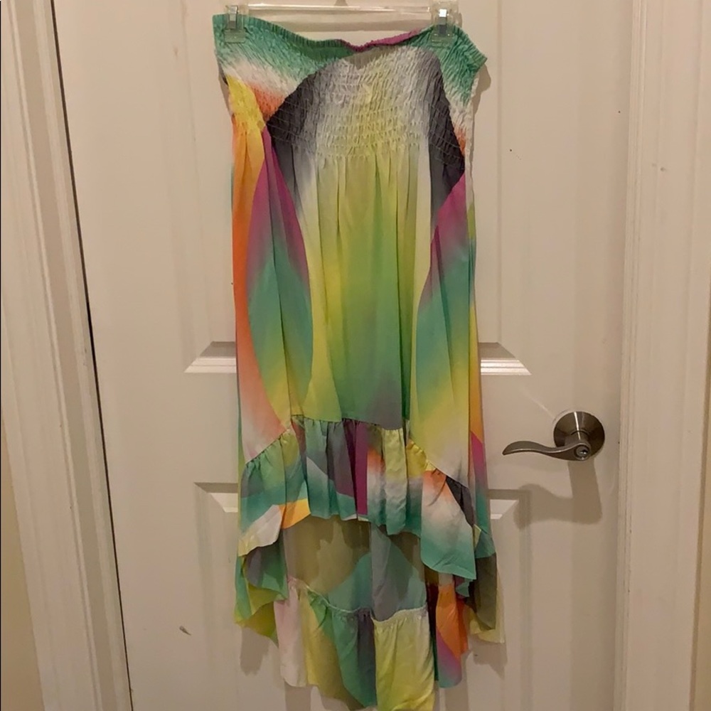 Roxy high/low skirt or dress swim cover up